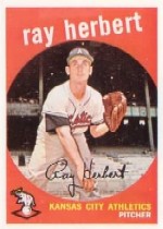 1959 Topps Baseball Cards      154     Ray Herbert